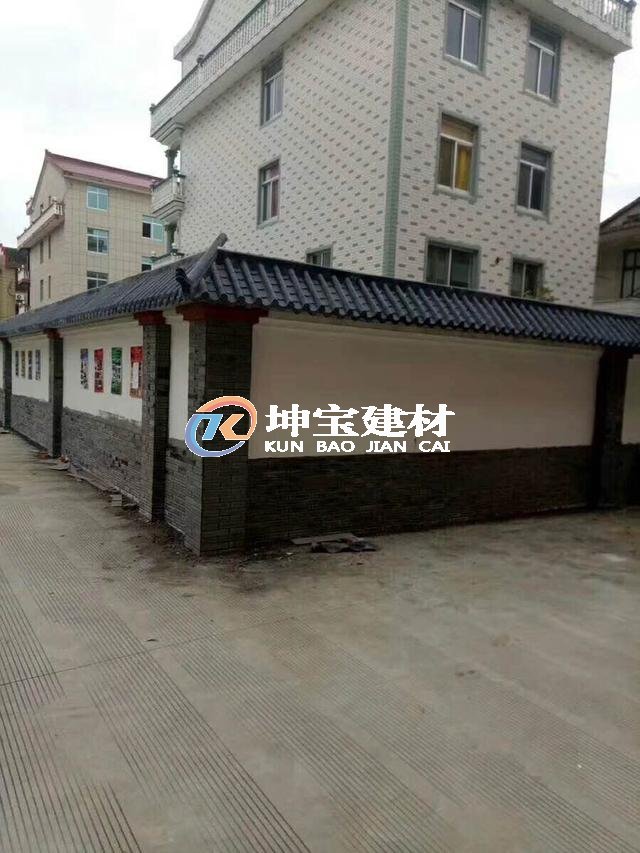 轻质仿古一体瓦让火锅店门庭装饰更加简单方便快捷